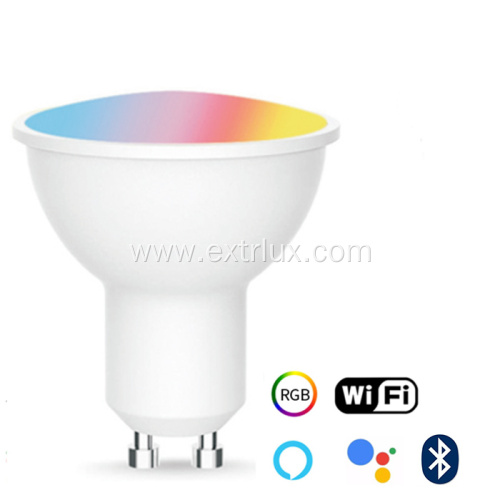 GU10 Smart Bulb Zigbee RgbCW Dimmable WIFI+BLE